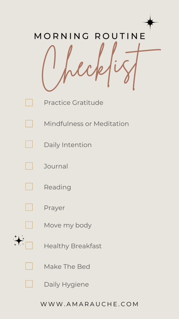 effective morning routine checklist