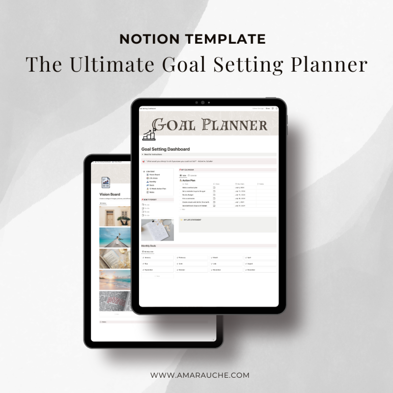 Notion Goal Setting Planner
