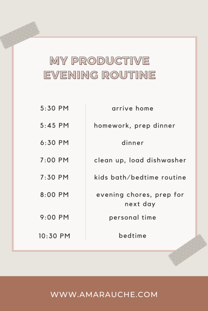 My productive Evening routine for working moms