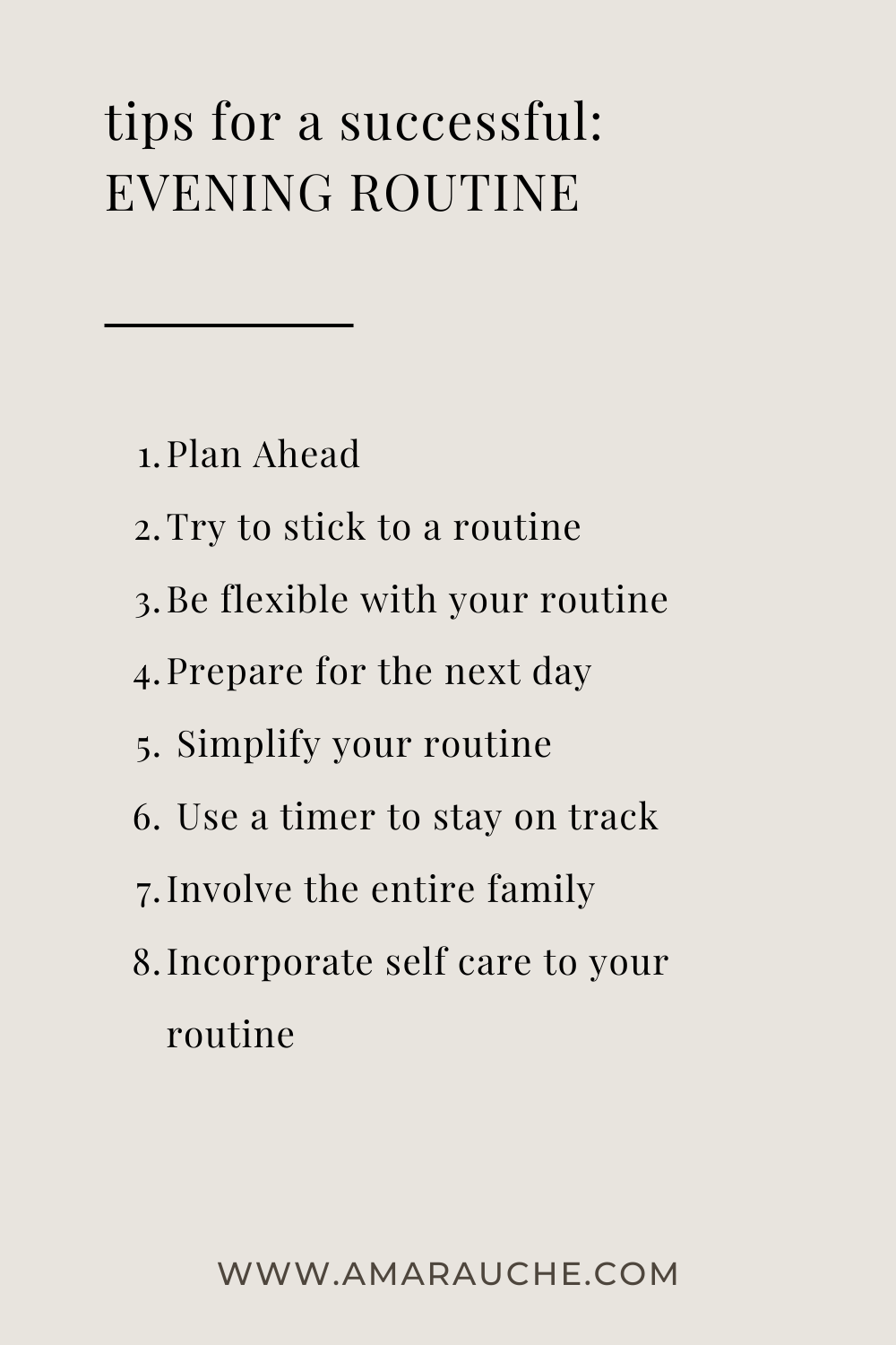 The Perfect Evening Routine for Working Moms - Amara Uche